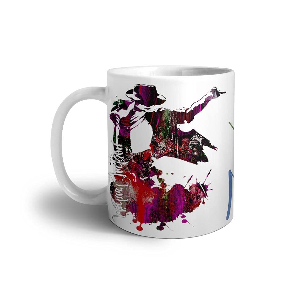 AK Creation Michael Jackson Unique Design Ceramic Coffee or Tea Mug Best for Gift 350ml_310aa