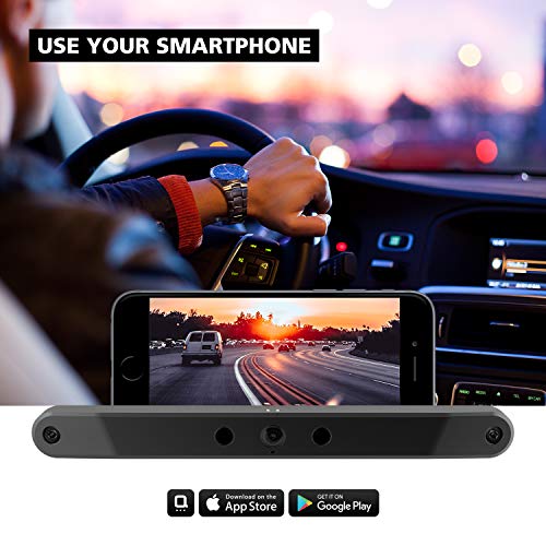nonda ZUS Smart Backup Camera, Real Wireless Rear View Camera with 170 Degrees Wide Angle and Rechargeable Battery, IP67 Waterproof, Easy Installation with No Wiring or Drilling Needed