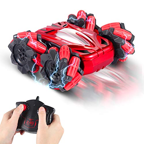 Remote Control Car for Boys, OMWay RC Car Toys for 6-12 Year Old Boys, Christmas Birthday Gifts for 7-14 Year Old Teen Boys Kids, Rechargeable High Speed 4WD Double Sided 360° Rotating Stunt Cars.