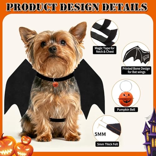 OLANRUN-Dog-Halloween-Costume-Dog-Bat-Wings-Costume-with-Pumpkin-Bells-for-Halloween-Party-Decorations-Cute-Dogs-and-Cats-Bat-Wings-Cosplay-Party-Dress-Up-Costumes-for-Large-Dogs