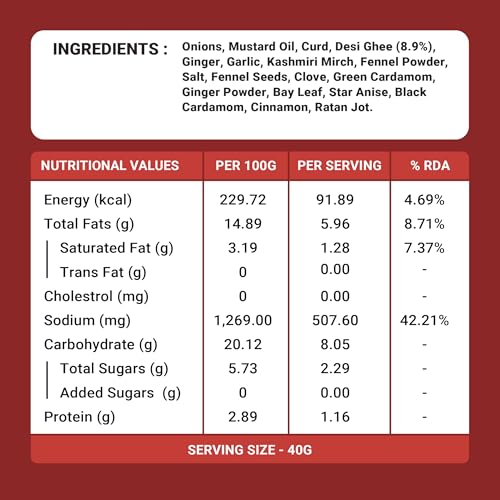 Image of CURRYiT Kashmiri Rogan Josh Curry Paste | Cook in 15 mins | Just add Fresh Mutton, Chicken, Fish | Made with Ghee | No Preservatives | Enjoy with Khameeri Roti | Indian Masala Wet Marinade 120g