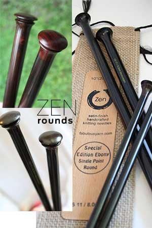 ZEN Knitting Needles - Rosewood Single Point 14 Inch (14 inch - US11/8.0mm)