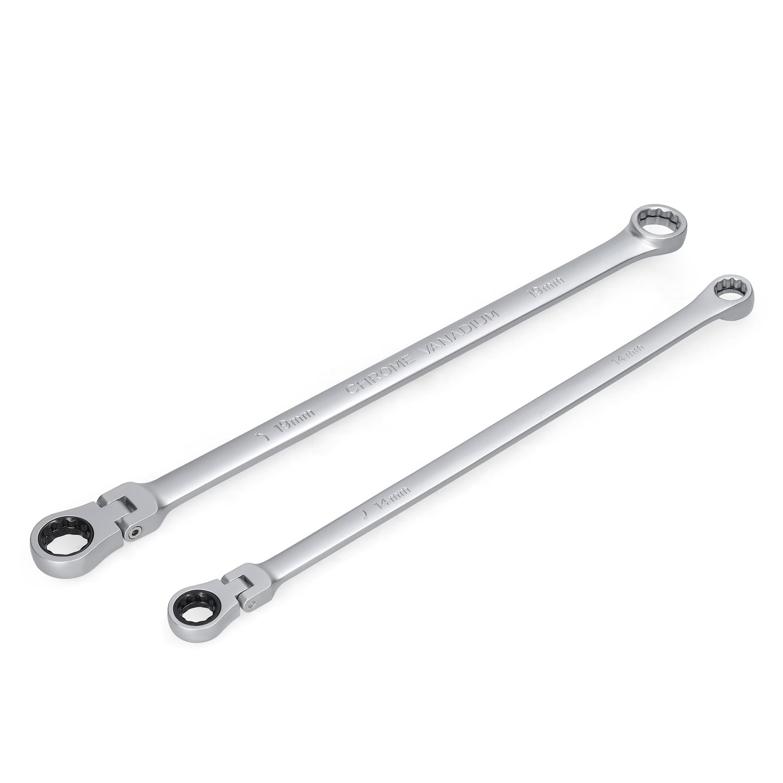 Zestaw Kluczy Grzechotkowych z głowicą martwą 14 Mm Zestaw Tulei Kluczy Grzechotkowych 19 Mm do Napraw Samochodowych Narzędzi konserwacyjnych. (Zestaw kluczy grzechotkowych z regulowaną)