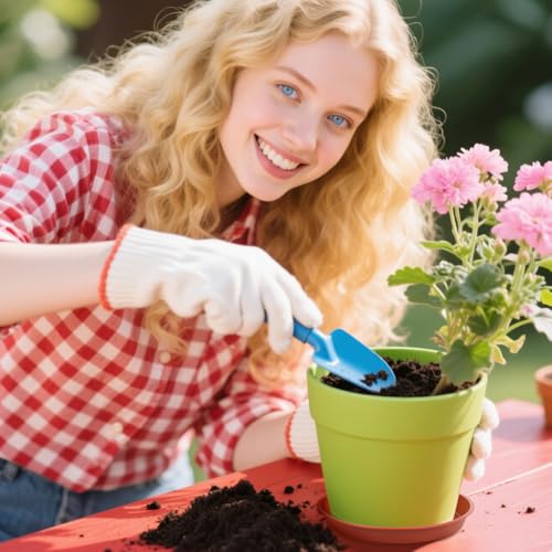 vsshe 5 Stück Blumentopf Untersetzer, Untersetzer für Blumentöpfe, Blumentopfmatte, Kunststoff Blumenuntersetzer Rund aus Ø 25 cm… – Ansicht 6