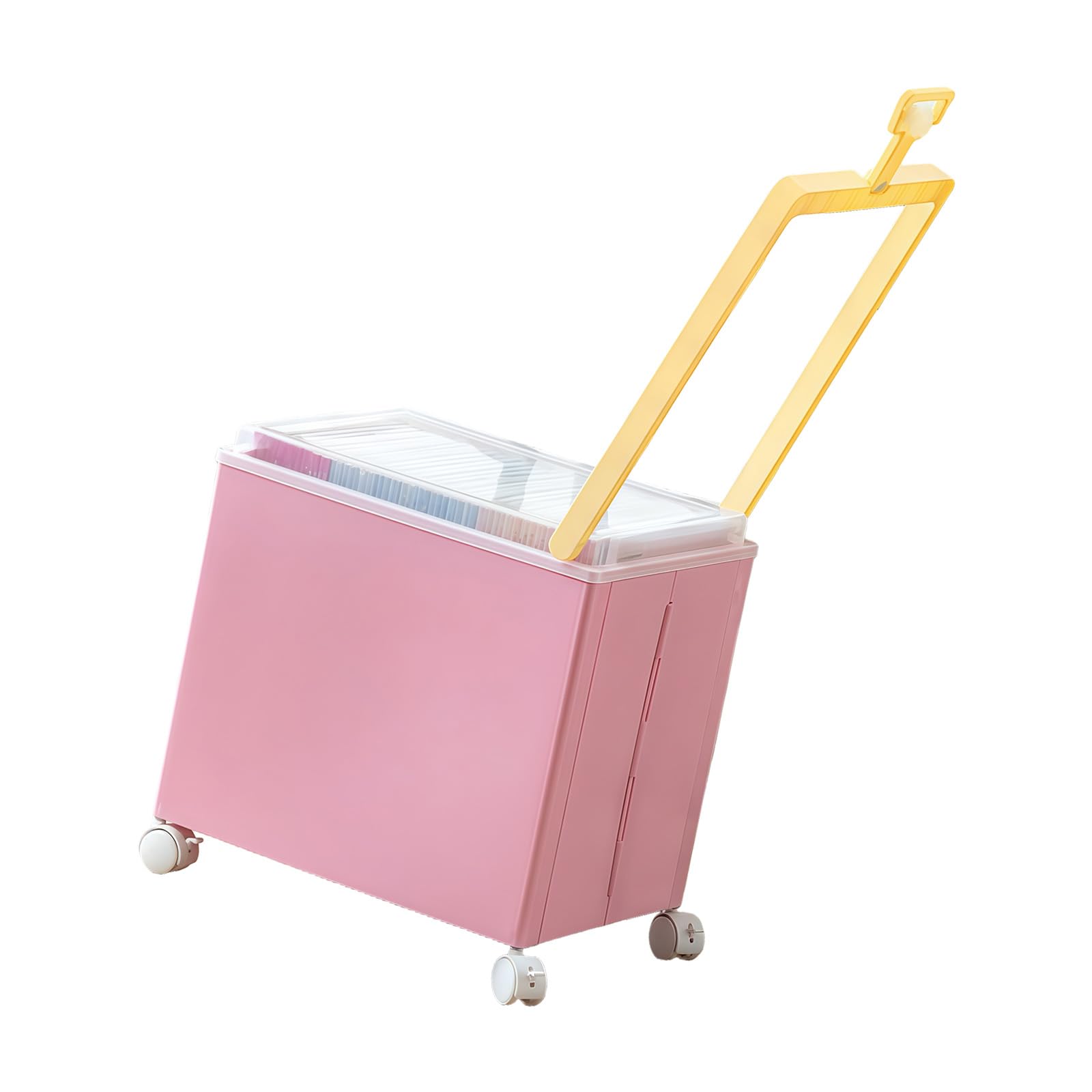 Sbshiouu Foldable Storage Box with Lid and for Home Organization in Multiple Color Sturdy Design Bedroom Closet Storage Box