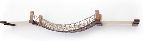 Miniatura 8 de CatastrophiCreations - Árbol de juguete para gatos con tumbonas de tela para mascotas, color natural y gris carbón, talla única (524347148UNNAT)