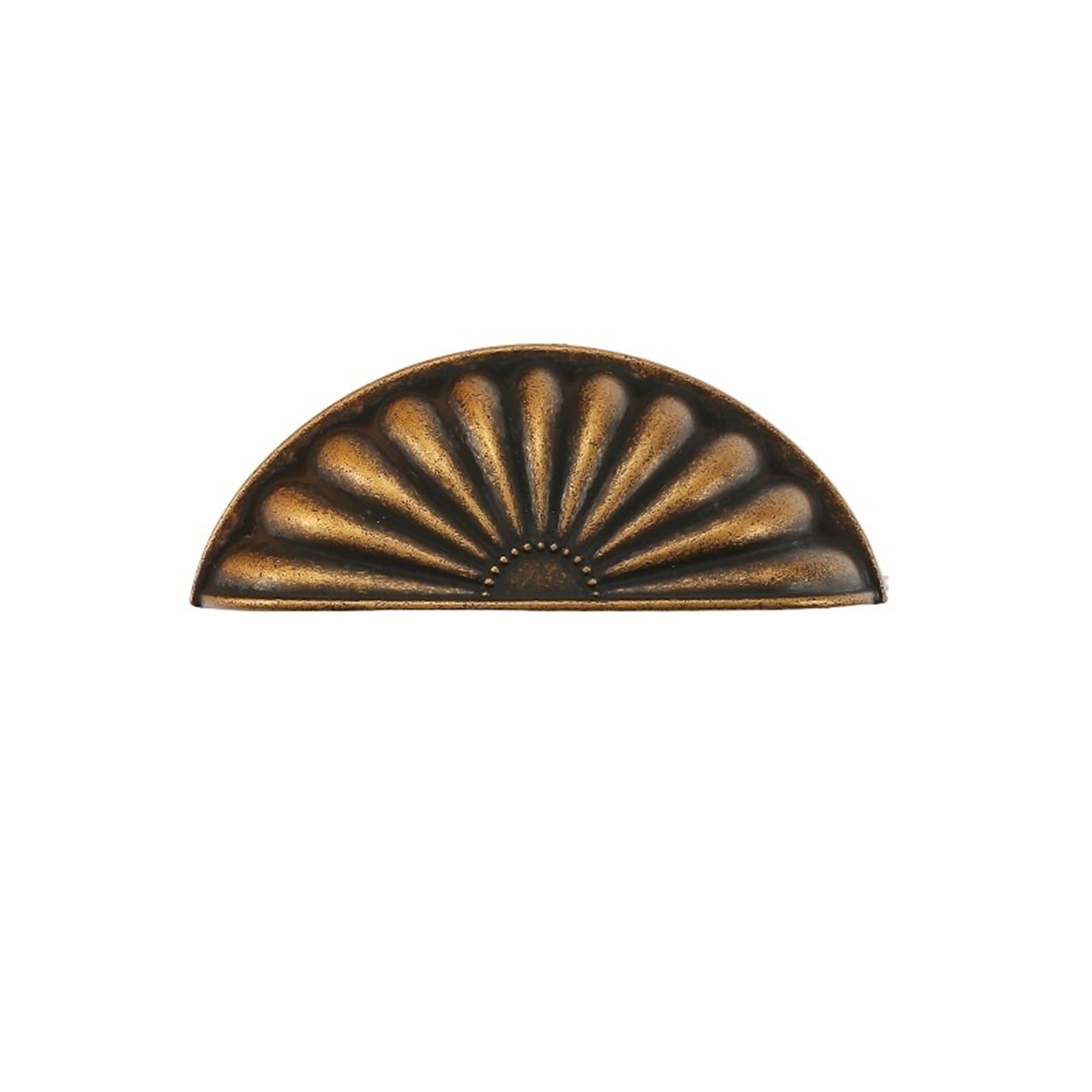 Fagoritime Color 1 Vintage Shell Cup Pull Handles, Shell Cup Handles Half Circle Cabinet Drawer Multicolor(Color 1)