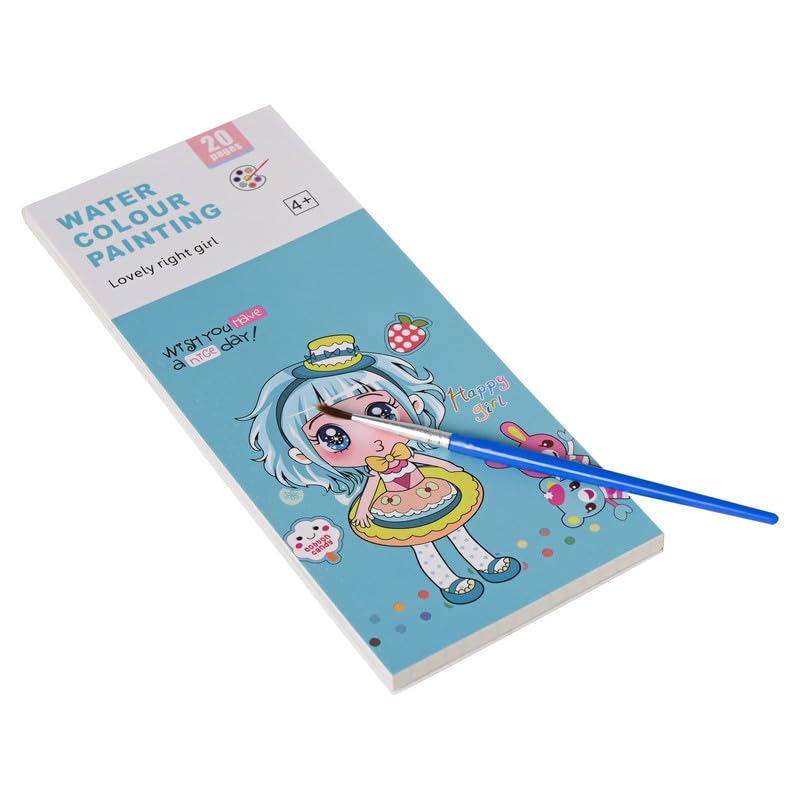 Tinytotem Water Painting Colouring Books Colour Book for Kids Party Return Gifts Activity Coloring Anime Girl Theme Watercolor with 1 Paint Brush 20 Sheets 2-5 Years for Creativity (B0CVNFCKN5) Amazon Price History, Amazon Price Tracker
