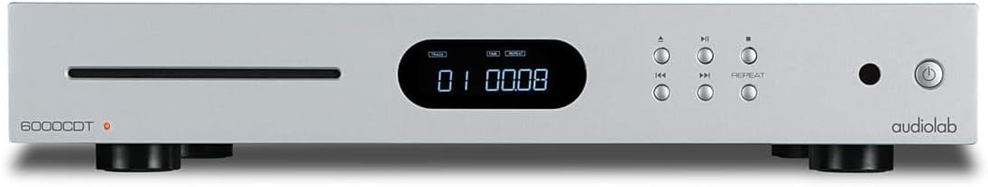 Audiolab 6000CDT - Transporte dedicado de CD con mando a distancia, color plateado
