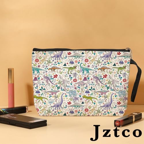 Dinosaur Cosmetic Bag for Women Her Coworker Friends Daughter Student Bestie Colleague Pouches for Organization Portable Waterproof Toiletry Bag Christmas Birthday Gifts Makeup Bag Dinosaur Gifts2