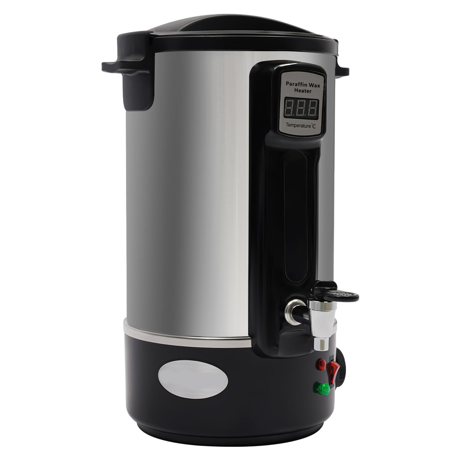 KAUITOPU Derretidor de cera 8L/12L para la fabricación de velas, olla de fusión de cera de 1100 W con indicador digital LED, cuchara agitadora, velas de bricolaje, olla de fusión eléctrica, fundidor