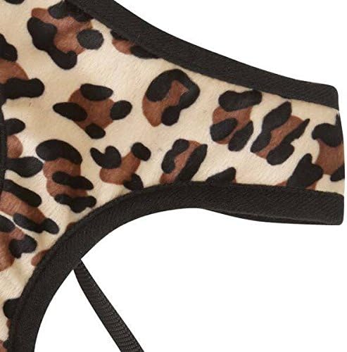 East Side Collection Dog Harness Plush Safari Patterns Comfort Chest Plate - Choose Cheetah or Zebra (Medium 16" - 22" Cheetah Print)