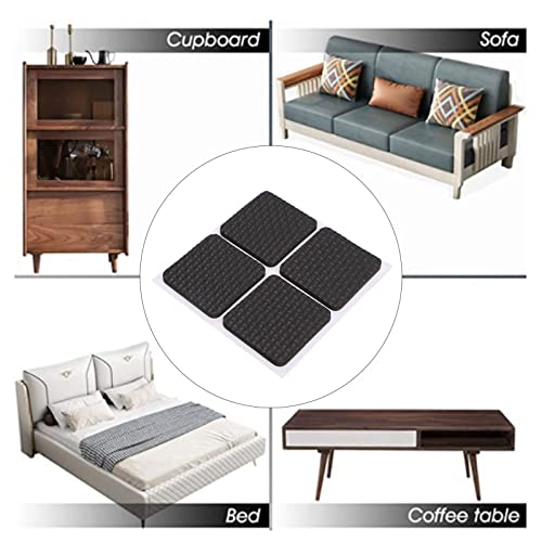 Almohadillas de protección para muebles, 4 piezas x 10, alfombrillas de pies cuadrados para muebles, muebles autoadhesivos, silla de prensión de oficina, alfombra de pierna protectores de suelo - imagen 3