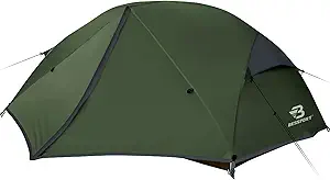 Bessport Camping Tent for 2 and 3 Person, Lightweight Backpacking Tent Waterproof Windproof Two Doors Easy Setup Double Layer Outdoor Tents for 3 to 4 Seasons, Suitable for Outdoor,Hiking,Camping