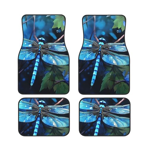 Alfombrillas coche libélula azul ideales para proteger el suelo en tus viajes diarios