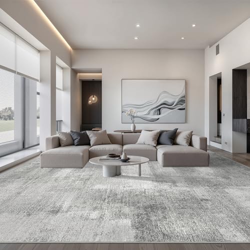 zesthome 10x14 Area Rugs for Living Room, Non-Slip Backing Washable Rug, Modern Abstract Area Rug, Stain Resistant Rugs for Bedroom, Ultra-Thin Large Area Rugs, Area Rug 10x14