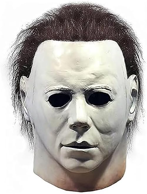 Masque d'horreur réaliste blanc grand format au design terrifiant