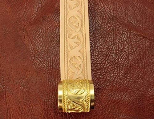 Premium Brass Leather Belt Rollers by DandS ltd – CNC-Cut Stamp Tools for Veg-Tan Leather – Unique Hand-Drawn Designs for Crisp, Clean Impressions #BR4