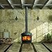 Pleasant Hearth 2,200 Sq. Ft. Wood Stove with Legs and Chrome Handles