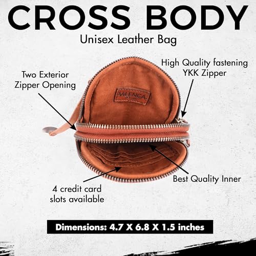 Genuine Leather Small Leather Crossbody Bags For Women Cell Phone Purse With Adjustable & Detachable Strap3