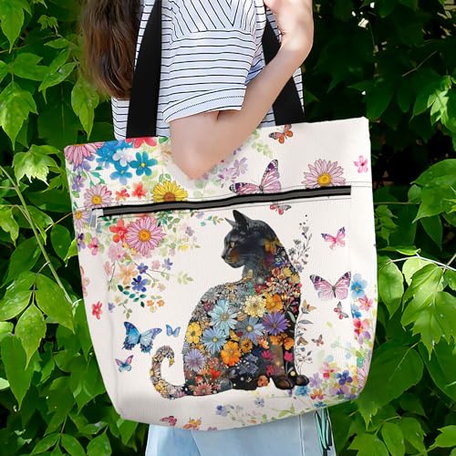 Bolso Tote impermeable con bolsillos y cierre miniatura 2