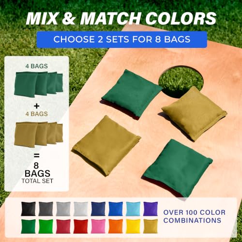 Image of GoSports Classic Cornhole Bean Bags Set of 4-16 Colors Available - Regulation All Weather, Mix and Match