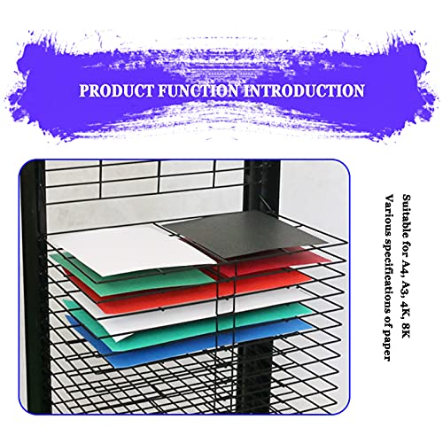 Omoons Drying Racks,Art Drying Rack, 35-Layer Wire Oiling Drying Rack, Child Oiling, Magazine Work Display, Can Store A3K4K8 Paper Office Folders/35 Floors #TOP3