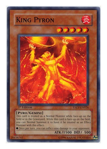 Amazon.com: Yu-Gi-Oh! - King Pyron (TAEV-EN026) - Tactical