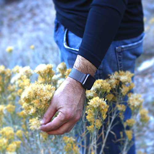 Carterjett Compatible With Apple Watch Band 45Mm 44Mm 42Mm Women Men Nylon Rugged Replacement Iwatch Band Military Buckle For Sport Nike Edition Series 8 7 6 5 4 3 2 1 (45 44 42 S/M/L Gray) #TOP4