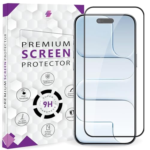Image of Premium Tempered Glass Screen Protector Guard For iPhone 17 Air /iPhone Air (6.5 Inch, Pack of 1) | Edge to Edge Coverage With Easy to installation kit