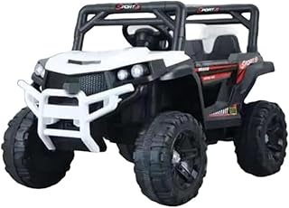 4x4 Vehicle Electric Toy Car for Children - Ride-on Toy -White