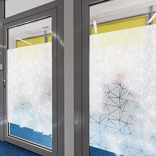 Viseeko Privacy Window Film Non-Adhesive Window Stickers Static Window Cling Room Decor For Home Office Bathroom Kitchen Meeting Room Hotel Hospital #TOP1