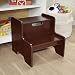 Melissa & Doug Wooden Step Stool (Espresso, Brown, Great Gift for Girls and Boys - Best for 3, 4, 5 Year Olds and Up)