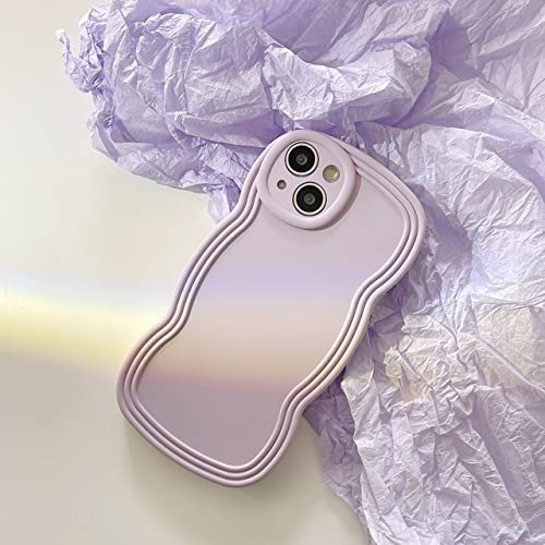 Coque iPhone XR silicone liquide ondulée violette et souple BSAPP