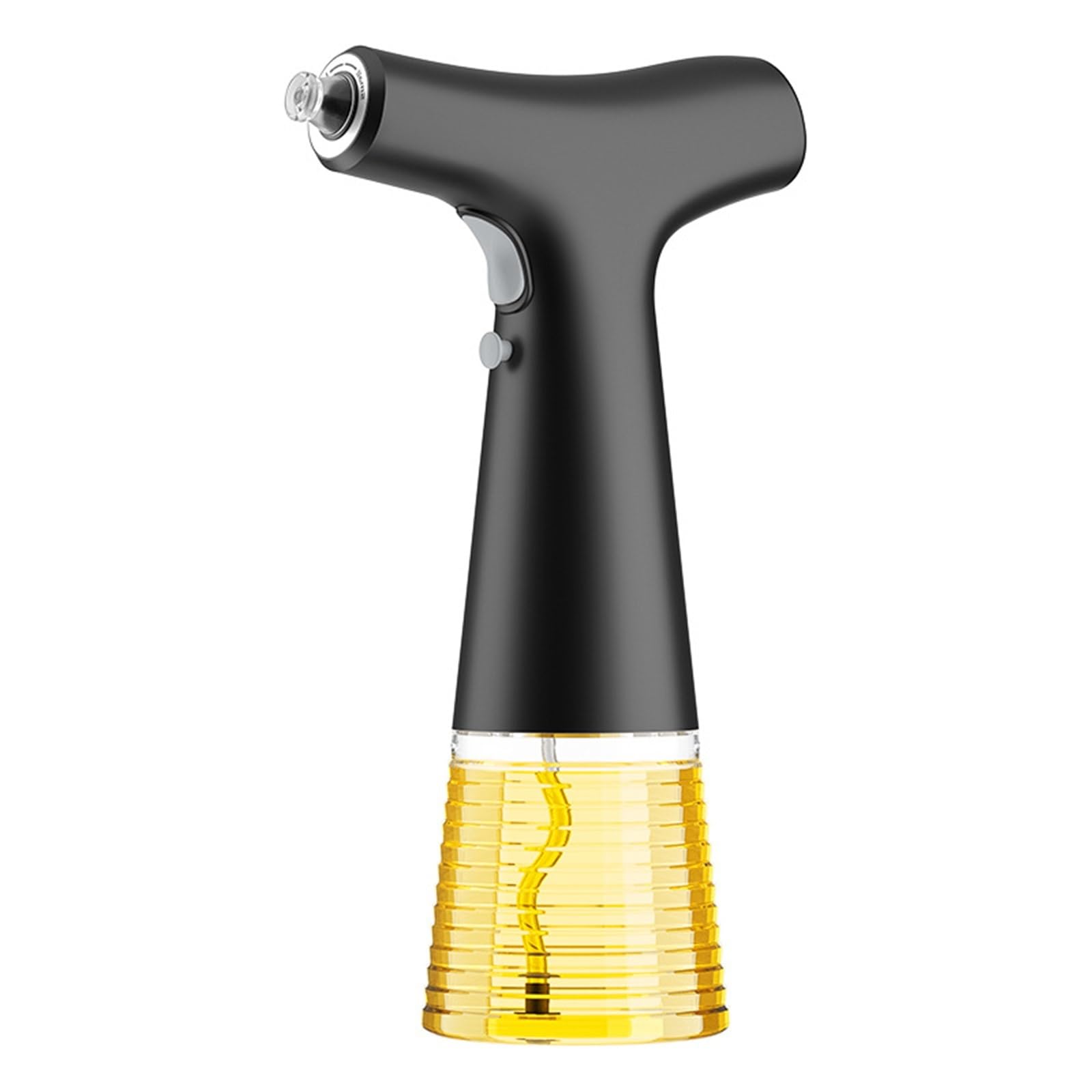 NGTFDCP Oil Dispenser, Electric Oil Sprayer Bottle Dispenser Soy Sauce Vinegar Storage for Air Fryer, Salad(PTE Black)