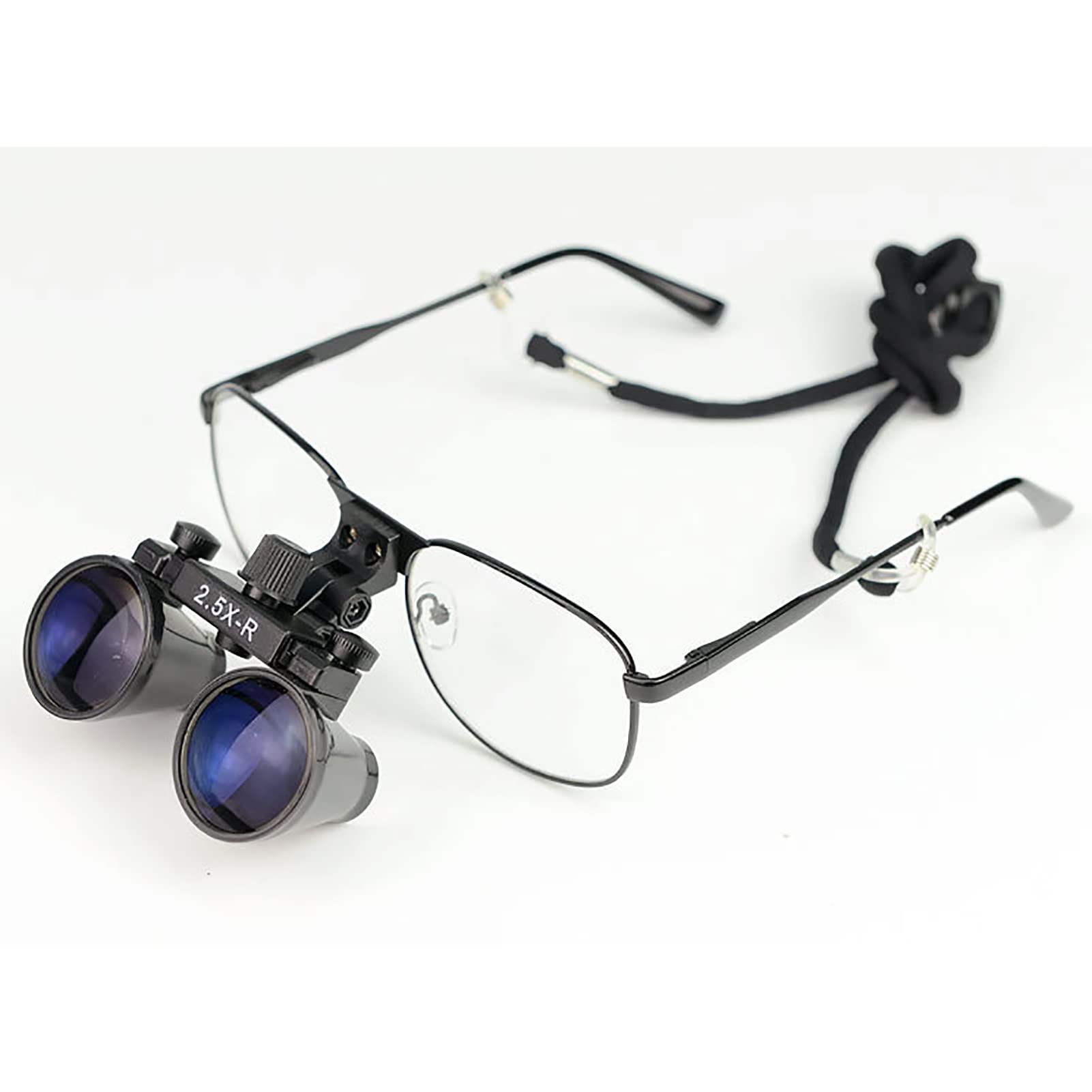 Occhialini Binoculari, Lente Binoculare Per Lente D'ingrandimento Nera, Vetro Ottico Binoculare Chirurgico Portatile Per Dentista, Per Dentista, Chirurgia, Chirurgie Buccale O Hobby ( Size : 2.5X )
