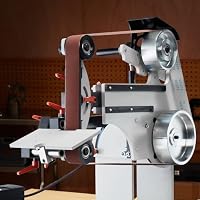 VEVOR Bandschleifmaschine, 72 x 2 Zoll Bandpolierer mit variabler Geschwindigkeit und VFD, 1500 W Messerschärfer mit 3 Schleifformen und 3 Schleifbändern für die Metallbearbeitung – Ansicht 8