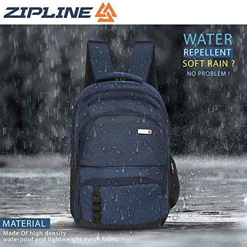 Image of Zipline 35 Ltr, 19 inch Grey Laptop Backpack for Men & Women college girls boys fits 15.6 inch laptop macbook pro /tablet polyester Airline carry-on size