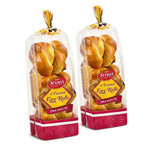 Kosher Braided Challah Rolls | Traditional, Fresh & Delicious | Great for Shabbat or any Holiday | 2 13 oz Packs with 6 Challah Rolls Included Per Pack | Stern's Bakery