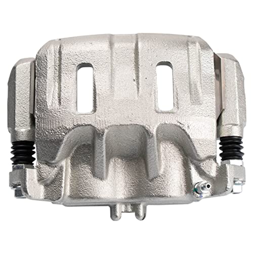 Image of TRQ Front Right Brake Caliper w /Bracket Passenger Side