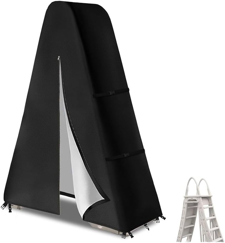 Pool Ladder Cover for Outdoor Use Featuring Waterproof and Dustproof Design with Strong Oxford Cloth for Extended Protection (210D)