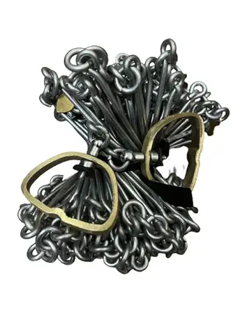 OVERSEAS MART 20 mtr Measuring Chain (66 feet) with Brass Tags And Brass Handle wight 5.5 kg