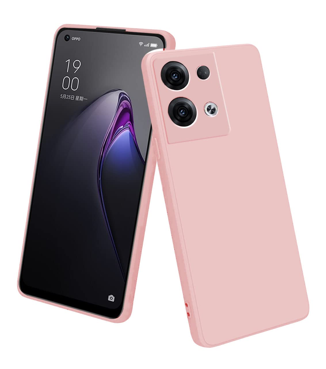 LIRAMARK Silicone Soft Back Cover Case for Oppo Reno 8 Pro (Pink) (B0B6FPFBZL) Amazon Price History, Amazon Price Tracker