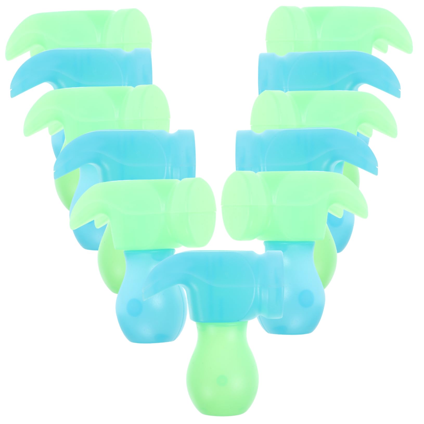 BESPORTBLE Relief Hammer Toy for Boys and Girls 20pcs 3D Luminous Gravity Radish Mallet Safe Material Interactive Play