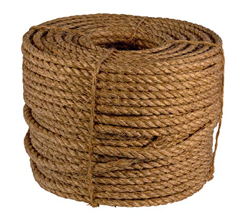ATERET 1/4 inch x 600 feet Twisted Manila Rope, 3 Strand Natural Fiber Rope, Multipurpose for Landscaping, Craft, DIY Projects by ATERET - Image 6