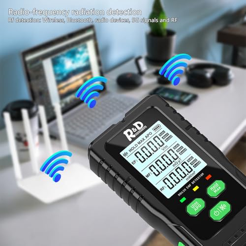 Détecteur de rayonnement de champ électromagnétique portable ondes RF