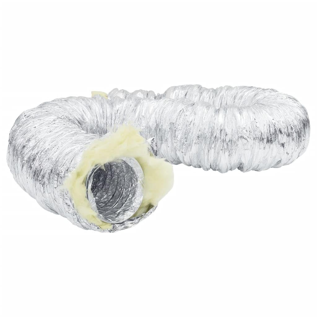 vidaXL Condotto di Ventilazione in Alluminio 6m Ø15cm, Condotto di Ventilazione Isolato, Tubo di Ventilazione, Tubo di Scarico