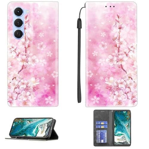 Custodia Comaptibile per Tecno Spark 40 PRO Km6 Case Cover Supporto Premium in PU con 9H HD Vetro Temperato CPT5