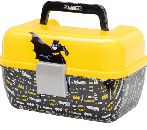Zebco Youth Tackle Box, Single Lift-Out Tray, Secure Snap Closure