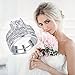 CEJUG 3Ct Wedding Rings for Women Princess Engagement Ring Set Bands 18k White Gold Plated Halo Cz Size 7